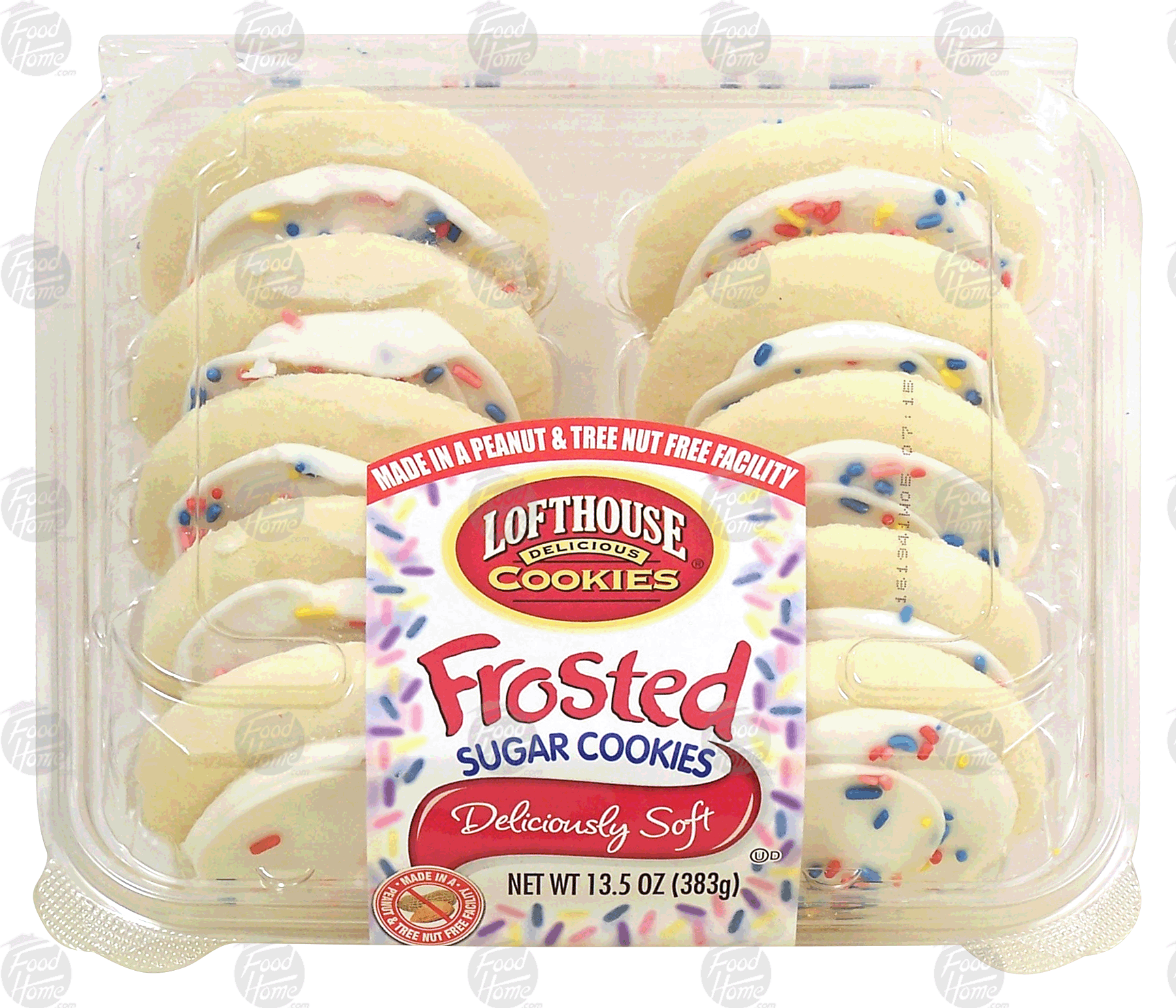 Lofthouse  frosted sugar cookies, white frosting Full-Size Picture